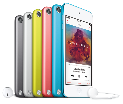 iPod touch in sei colori
