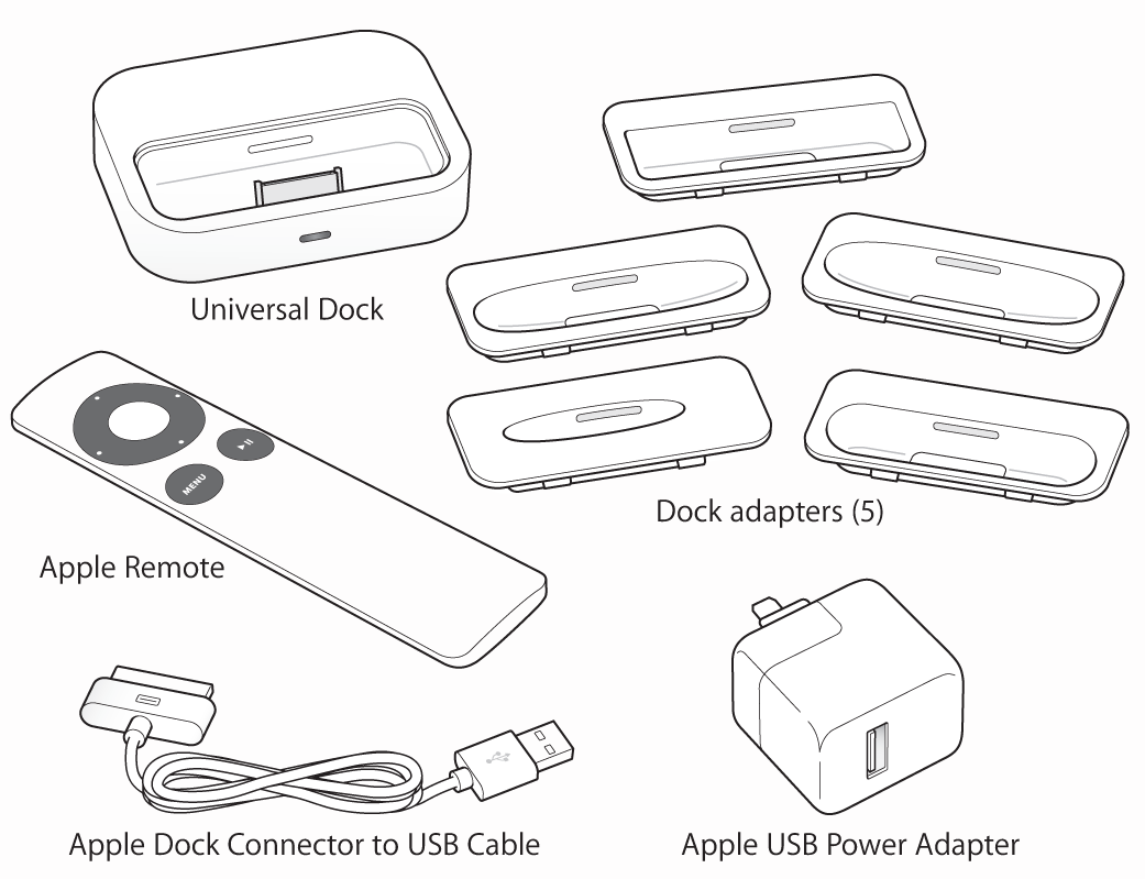 Apple universal dock ユニバーサルドック 13番 universal 8GB dock 純正品 3rd 4GB