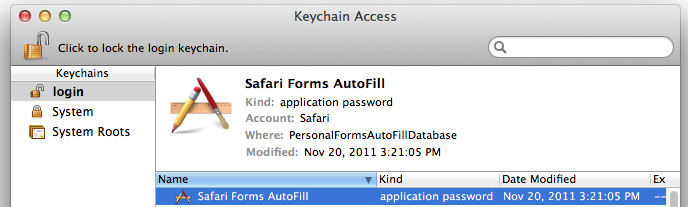 Keychain Access