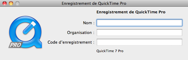 Enregistrement de QuickTime Pro