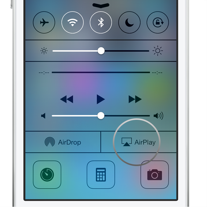 Use AirPlay to wirelessly stream content from your iPhone, iPad, or