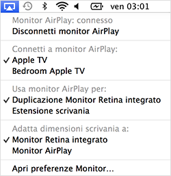 Informazioni su Duplicazione AirPlay in OS X - 