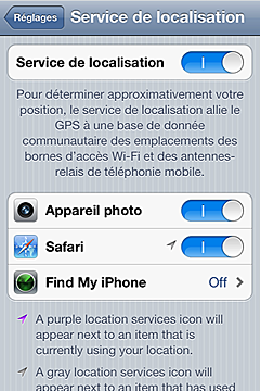 comment localiser iphone 4s