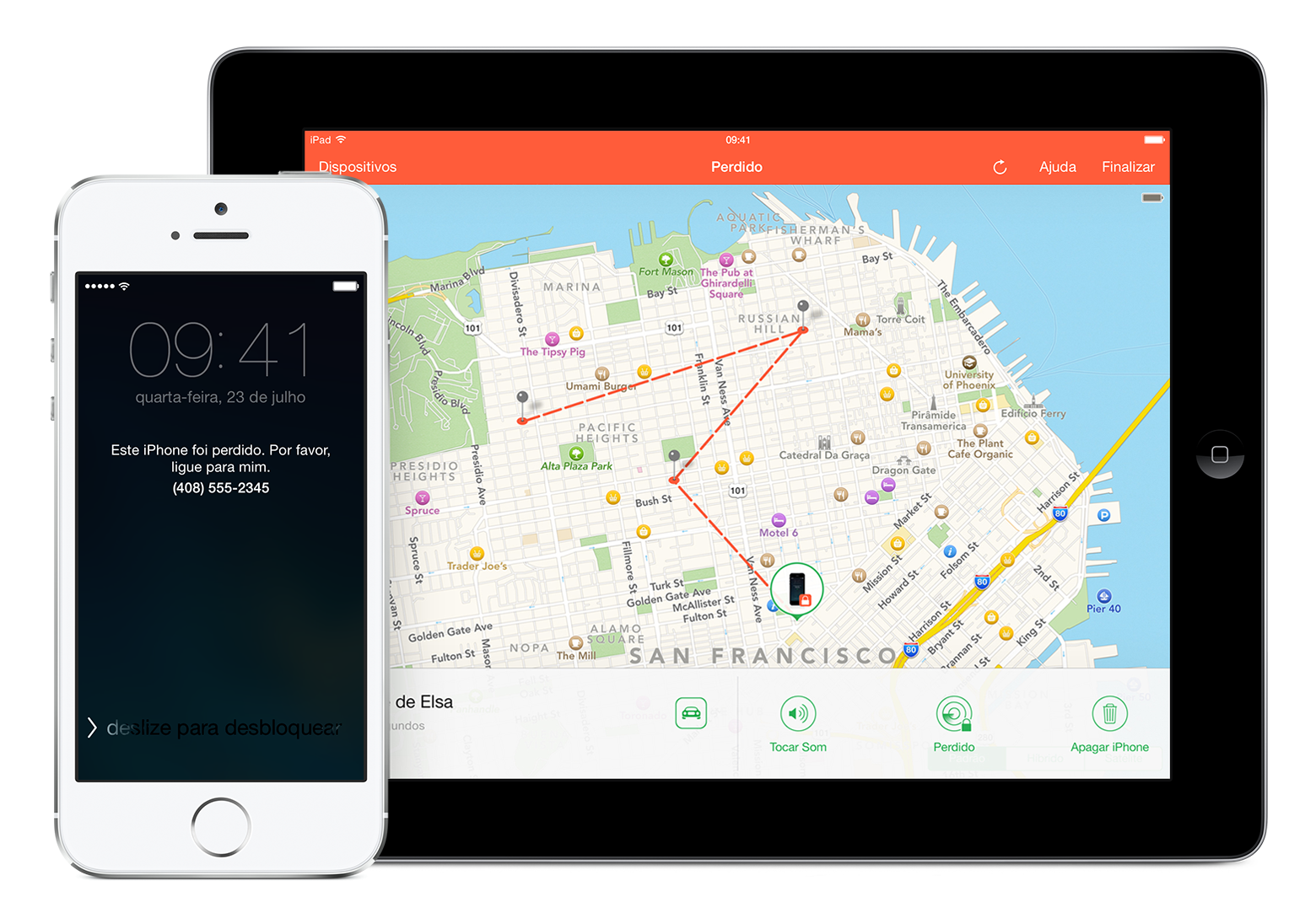 Apps como o Cerberus permitem acompanhar o caminho que um smartphone furtado percorre