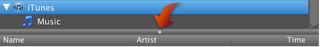Image of the gray dot in the "Music and Sound Effect" browser