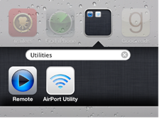 Picture of open apps folder