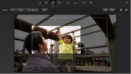 iMovie (2013): Add the Ken Burns effect