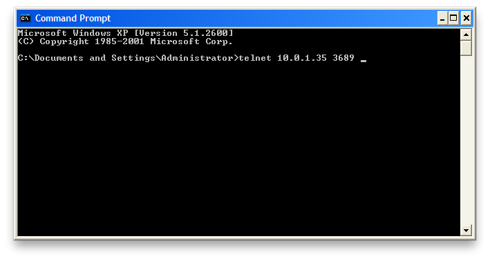 Windows telnet test