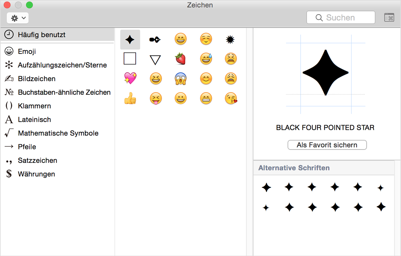 Eingabe Von Akzenten Emoji Und Symbolen Auf Ihrem Mac Apple Support
