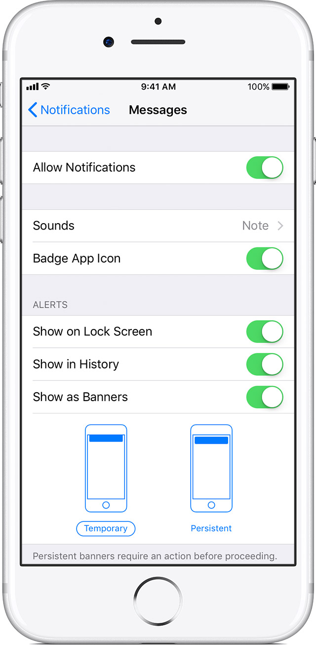 Use notifications on your iPhone iPad and iPod touch Apple Support