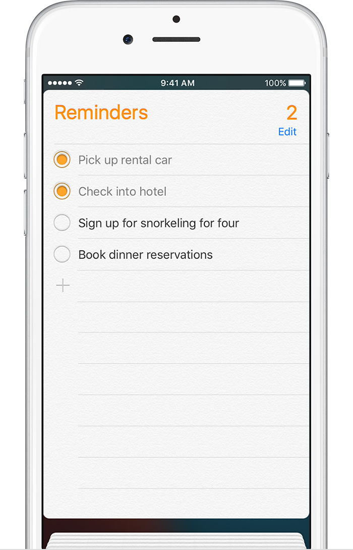 Use Reminders On Your IPhone IPad Or IPod Touch Apple Support
