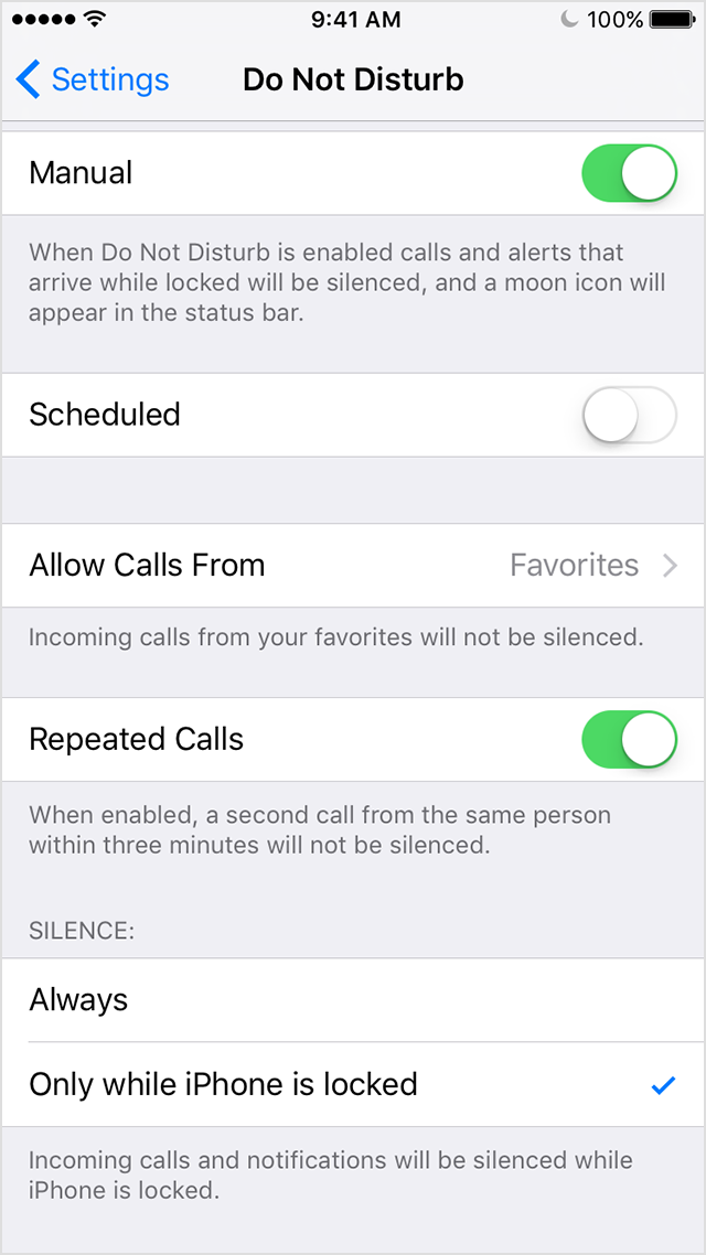 Use Do Not Disturb on your iPhone, iPad, or iPod touch - Apple Support