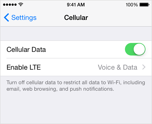 Understanding LTE options on your iPhone Apple Support
