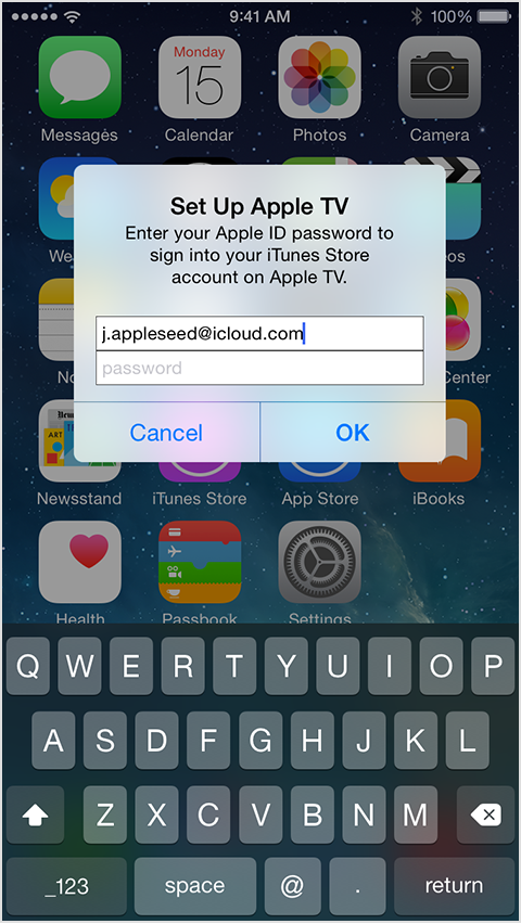 Apple TV (3rd generation): Using an iOS devic