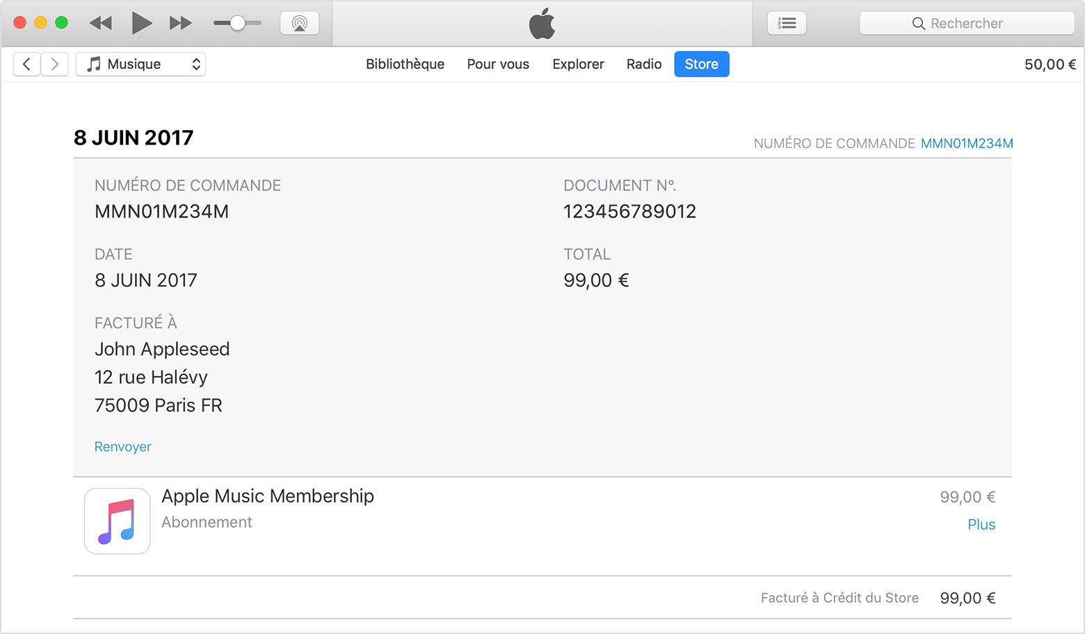 Consulter l’historique de vos achats effectués dans l’App Store ou l