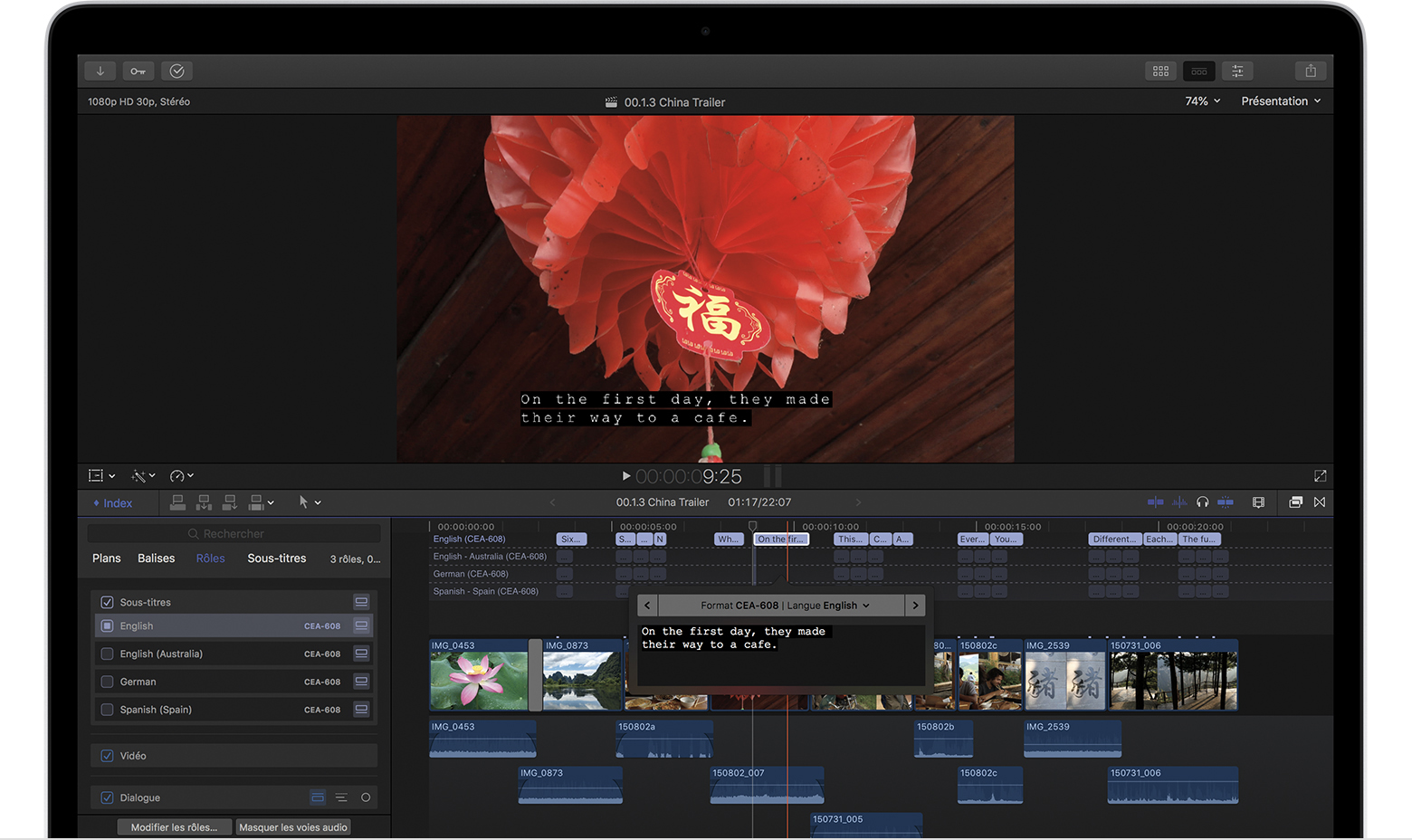 Utiliser Les Sous Titres Dans Final Cut Pro X Et Compressor Assistance Apple