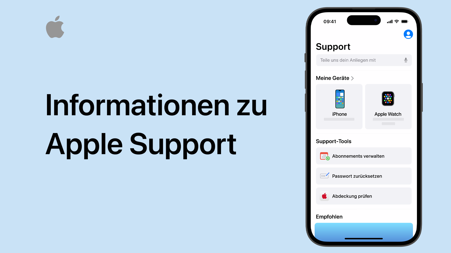 Kontakt – Offizieller Apple Support (DE)