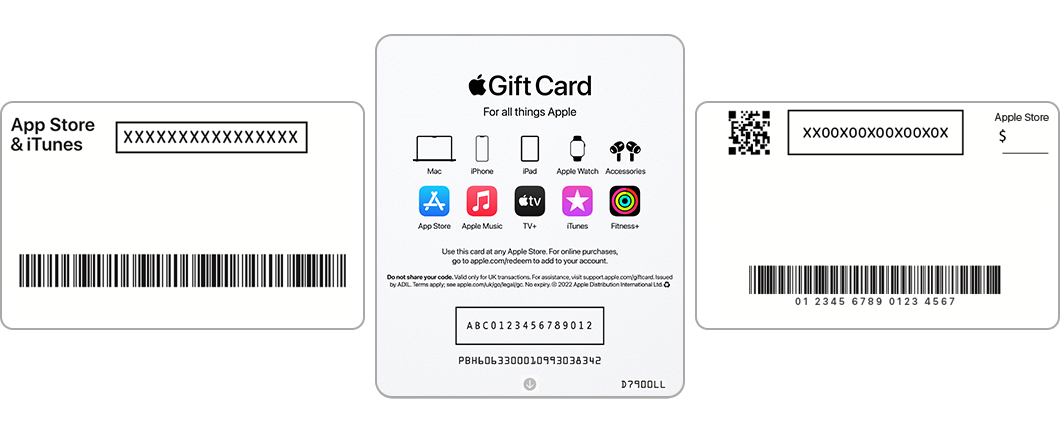  Apple Gift Card - App Store, iTunes, iPhone, iPad, AirPods,  MacBook, accessories and more (eGift): Gift Cards