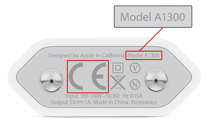 Detalhe do adaptador afetado