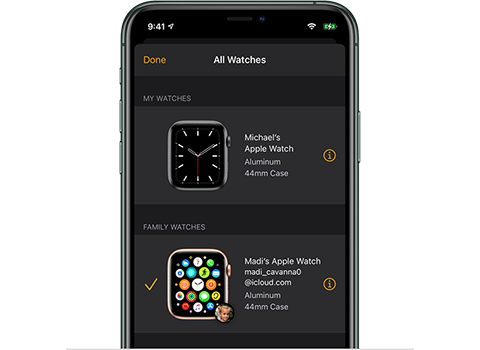 add apple watch to find my