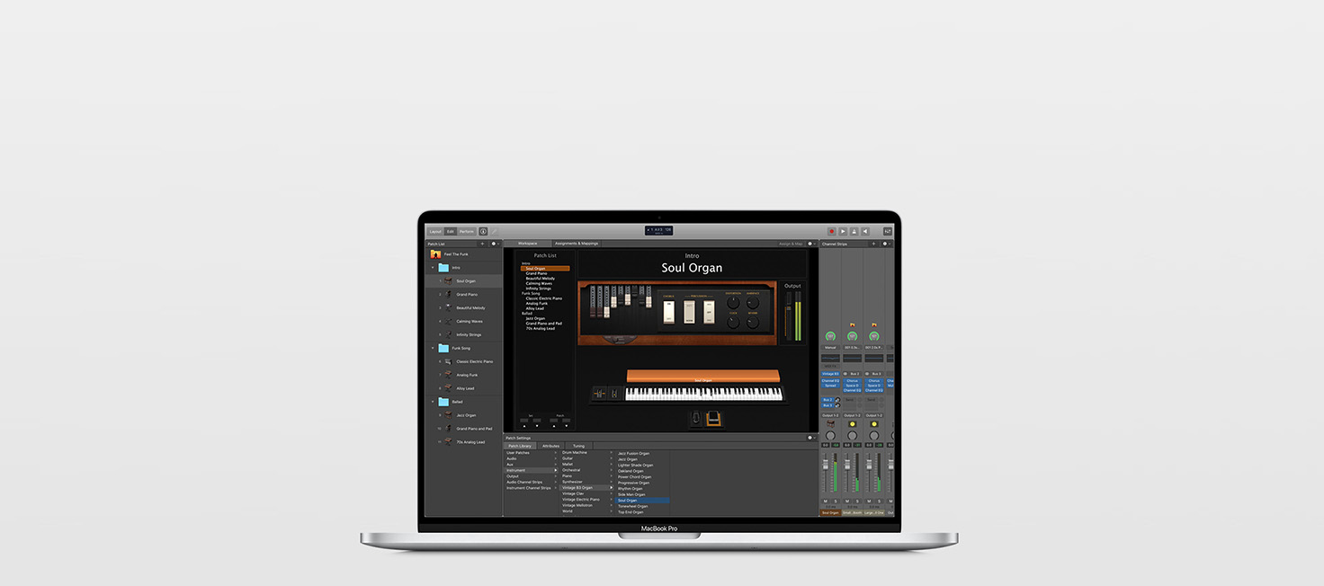 recording music from apple mainstage