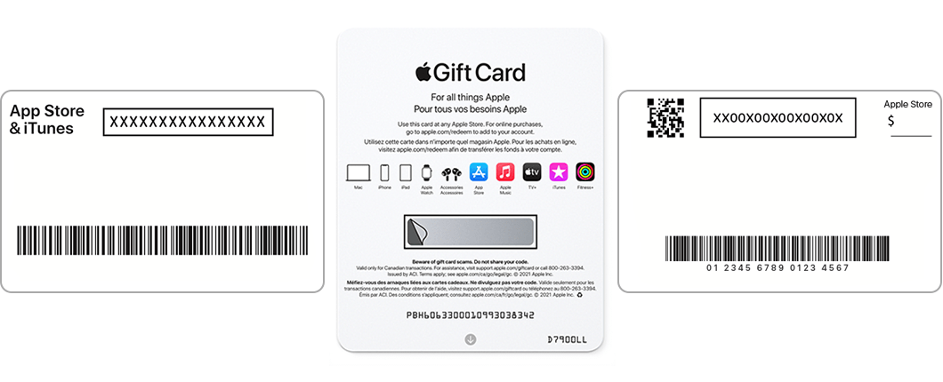 Si vous ne parvenez pas à utiliser votre Apple Gift Card ou votre carte-cadeau  App Store & iTunes – Assistance Apple (CA)