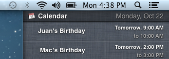 Mountain Lion Notification Center