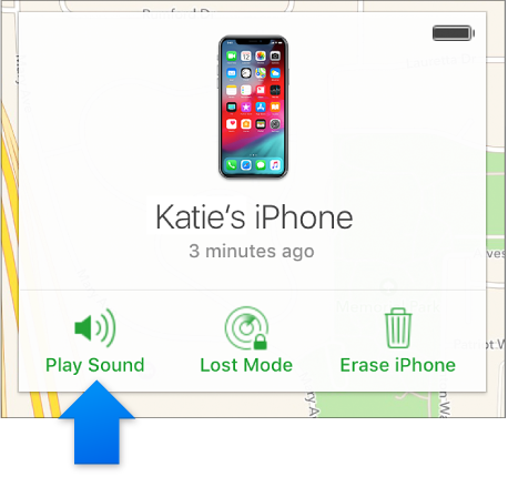 play sound on find my iphone