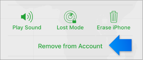 The Remove from Account button