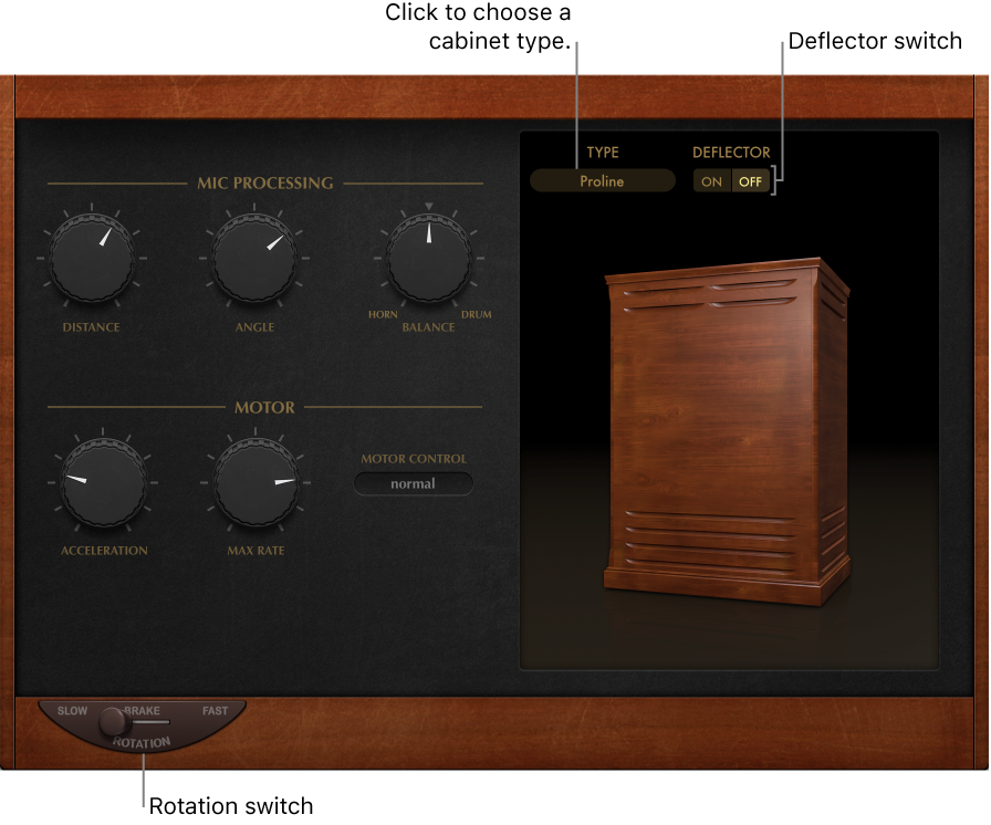 logic pro x: rotor cabinet effect overview