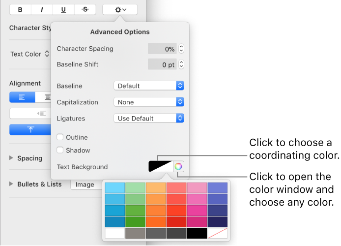 word for mac rgb color
