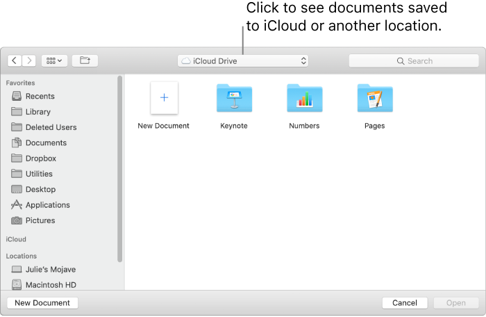 Sync a document from a Mac