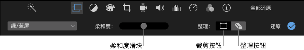 用于mac 的imovie 使用绿屏或蓝屏效果来将一个片段叠加在另一个片段上面