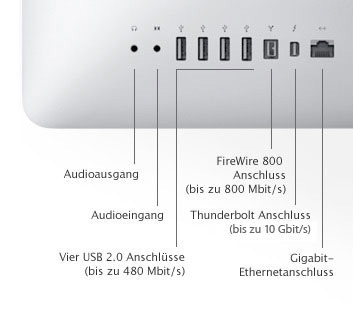 iMac (21,5 Zoll, Mitte 2011) - Technische Daten (DE)