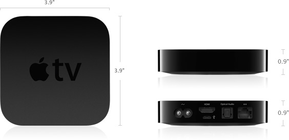 Imagination min peave Apple TV (3rd generation) - Technical Specifications