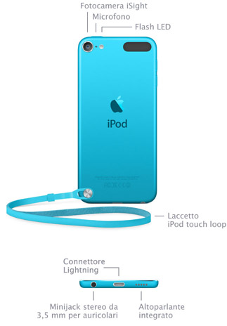 iPod touch (5a generazione) - Specifiche tecniche (IT)