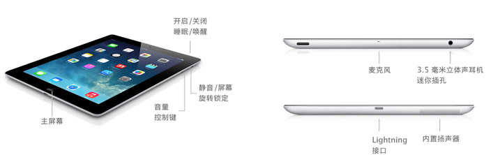 iPad (第4 代) - 技术规格(中国)