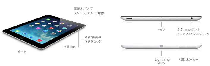 iPad (第4世代) - 技術仕様 (日本)
