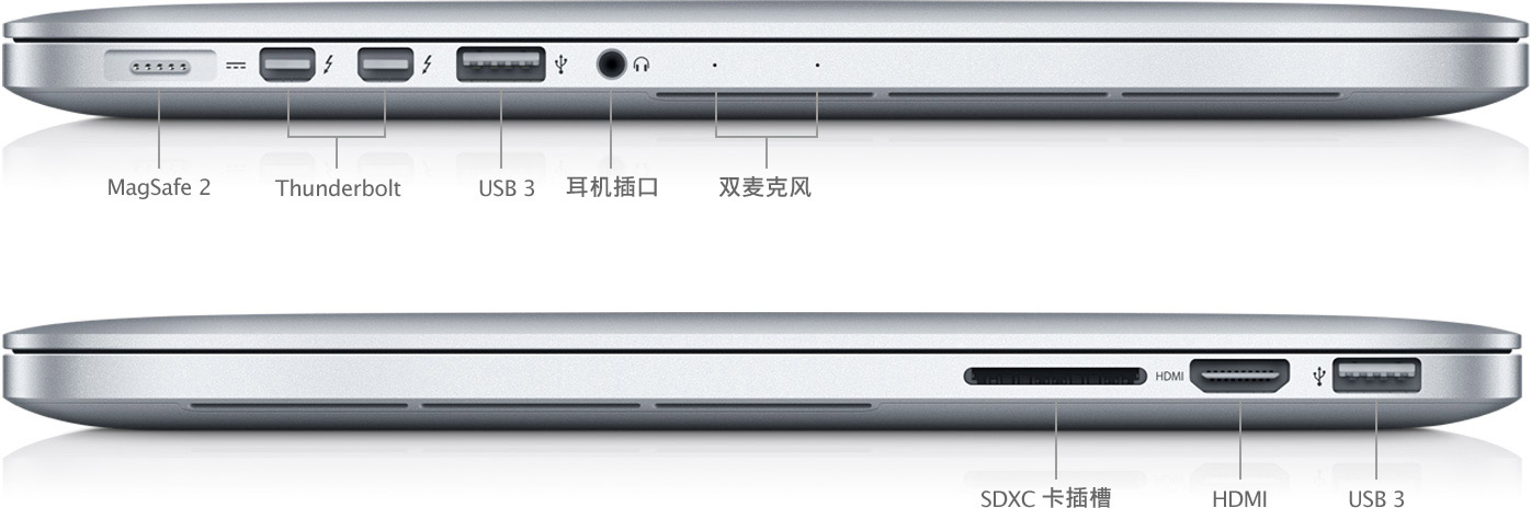 MacBook Pro (Retina, 13 英寸, 2013 年初机型) - 技术规格(中国)