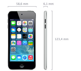 iPod touch 16GB (5. Generation, Mitte 2013) - Technische Daten (CH)
