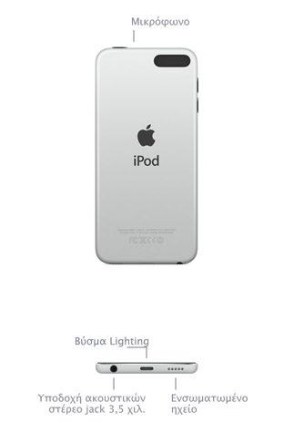iPod touch 16GB (5ης γενιάς, μέσα του 2013) - Τεχνικές Προδιαγραφές (GR)