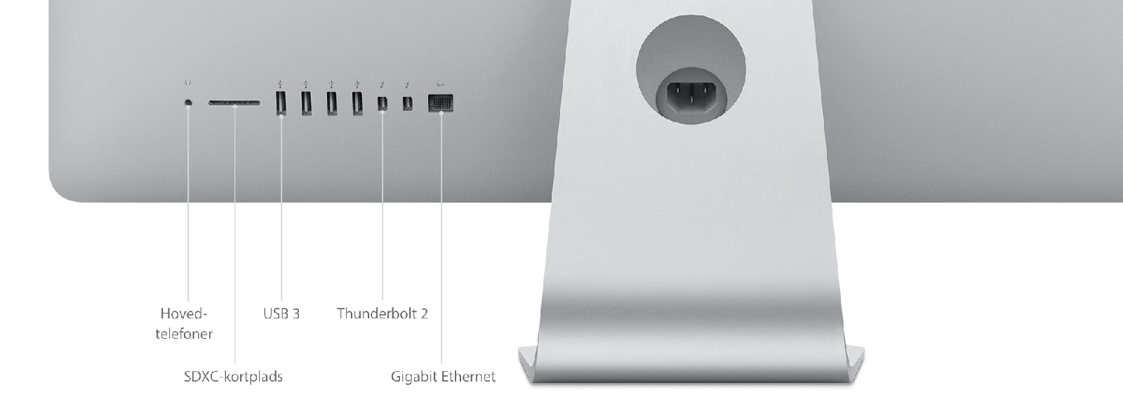 iMac (21.5", ultimo 2015) - Tekniske specifikationer (DK)
