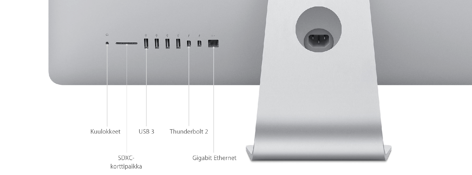 iMac (Retina 5K, 27-tuumainen, loppuvuosi 2015) - Tekniset tiedot (FI)