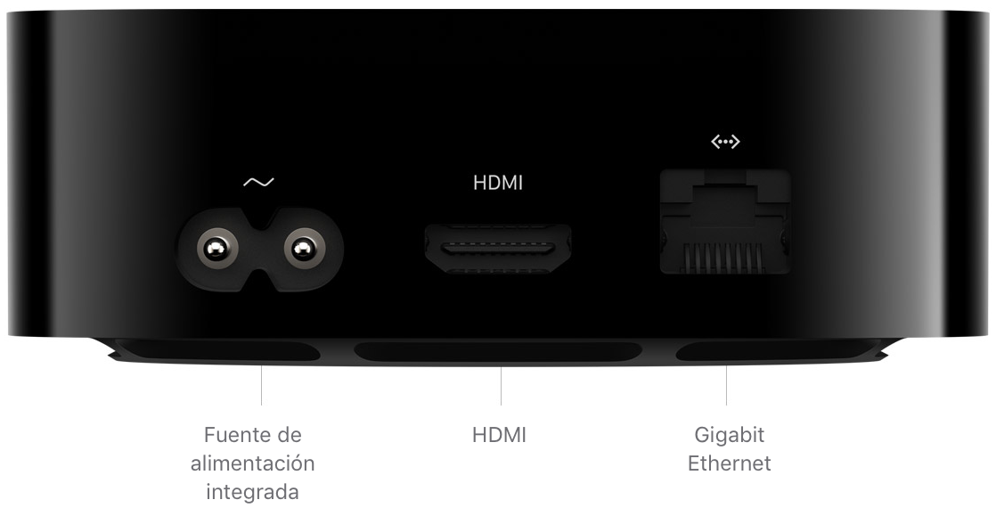 Apple TV 4K (segunda generación) - Especificaciones técnicas (CL)