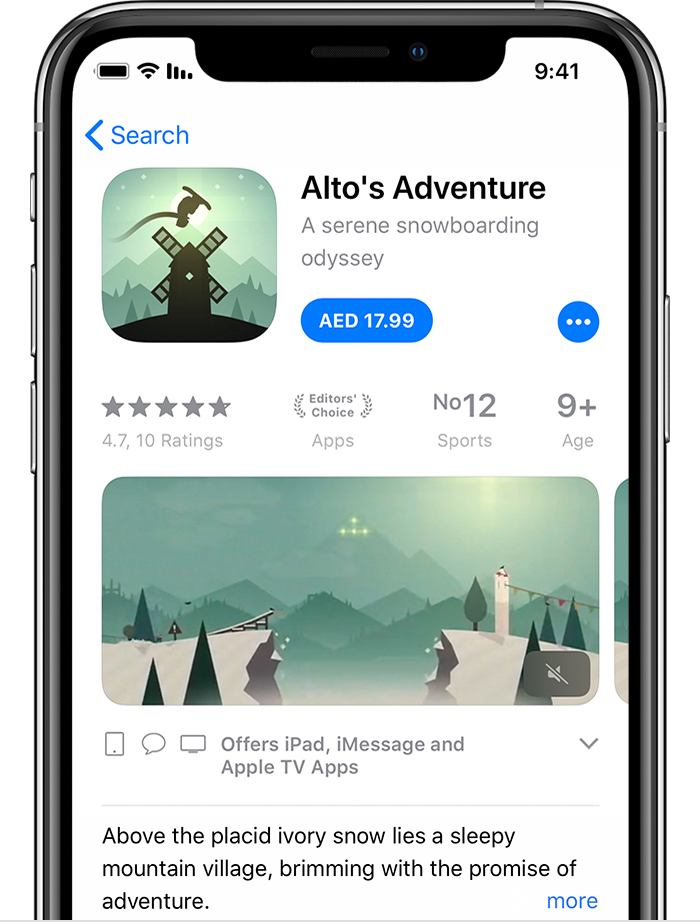 تنزيل التطبيقات والألعاب باستخدام App Store - Apple الدعم