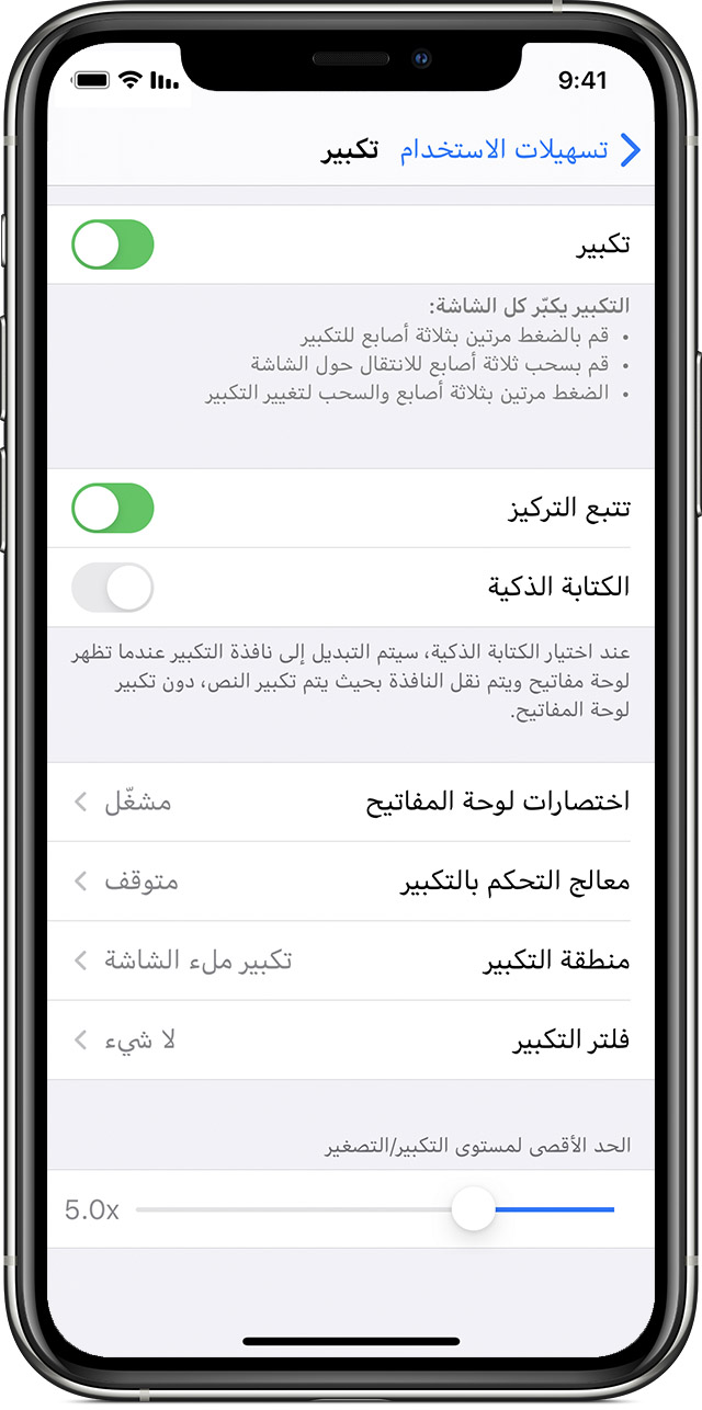 في حالة تكبير أيقونات الشاشة الرئيسية على iPhone أو iPad أو iPod touch -  Apple الدعم (الإمارات)