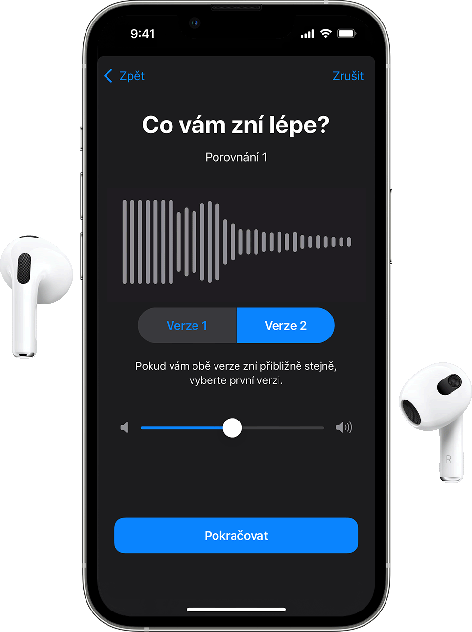 Přizpůsobení hladin intenzity zvuku ve sluchátkách na iPhonu nebo iPadu -  Podpora Apple (CZ)