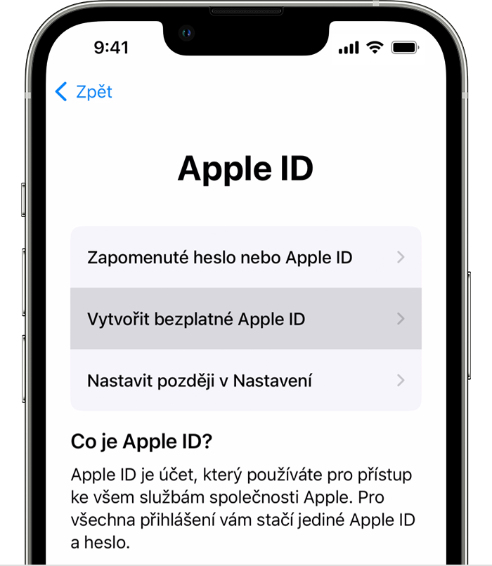 Co dělat když mi nejde vytvořit Apple ID?