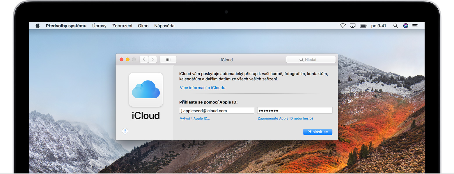 Přihlášení pomocí Apple ID - Podpora Apple