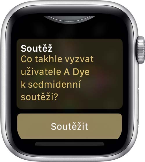 Soutěžení s přáteli na Apple Watch